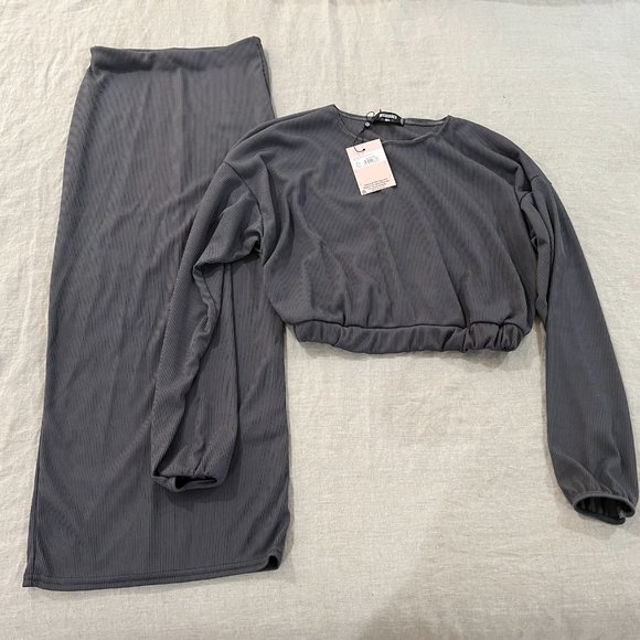 NWT Missguided Crop & Midaxi Skirt Set - Picture 3 of 4